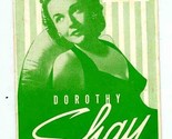 Dorothy Shay The Park Avenue Hillbilly Brochure Olympic Hotel Seattle  1... - £27.22 GBP