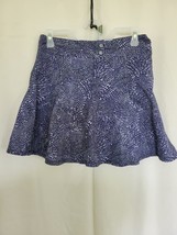 Title Nine Nimblene Skort Womens Size 4 Purple Print Golf Tennis Activewear - $22.44