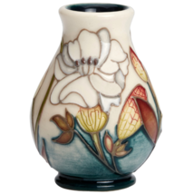 Moorcroft Pottery - SILENE MARITIMA - Miniature - Vase  7/2 - Height 5 cm - £194.66 GBP