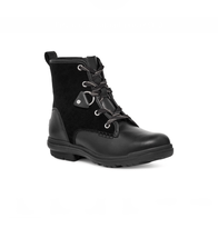 UGG Hapsburg Waterproof Hiker Black Leather Suede $170 9 - $99.36