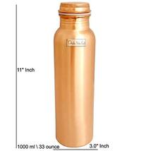 Prisha India Craft Copper Bottle, Lacquer Coated Design, 900 ML - £11.71 GBP