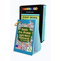 Dolch Pre-Primer Sight Words Flash Cards With Pictures For Ages 4 And Up Toddler - £25.56 GBP