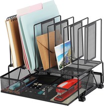 Mesh Desk Organizer With Drawer, Mesh Desk Organizers And Storage, Mesh ... - $35.95