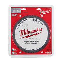 MILWAUKEE 10&quot; ALUMINUM METAL CUTTING CARBIDE CIRCULAR SAW BLADE 72T 48-4... - £63.68 GBP