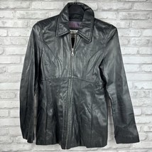 Wilsons Leather Pelle Studio Black Leather Jacket Size Small - $28.44