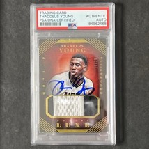 2015-16 Panini Luxe #17 Thaddeus Young Signed Card AUTO PSA Slabbed Nets - £39.95 GBP