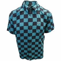 OBEY Men&#39;s Black &amp; Green Checkered S/S Shirt (Retail $59.99) S06 - £9.99 GBP