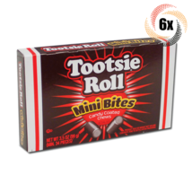 6x Packs Tootsie Roll Mini Bites Candy Coated Chocolate Flavored Chews | 3.5oz - £15.73 GBP