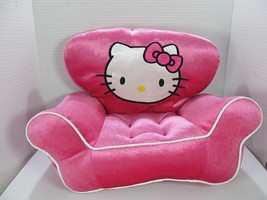 Hello Kitty Plush Build A Bear Pink Chair Velvet 2011 BAB Couch 15” x  9” - £22.42 GBP