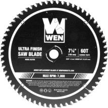 Wen Bl0760 7.25-Inch 60-Tooth Carbide-Tipped Professional Ultra, Cut Coa... - $29.99