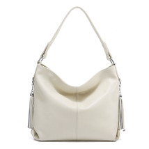 New Fashion Brand Real Genuine Leather Tassel Women&#39;s Handbag Elegant Ladies Cro - £78.81 GBP