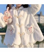 Bunny Hooded Sweater Coat | Women&#39;s Cute Sherpa Fuzzy Winter Warm Fleece... - $69.00