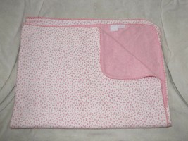 Amy Coe Pink Flower Floral Limited Edition 100% Cotton Blanket 29&quot; x 36&quot; - $29.69