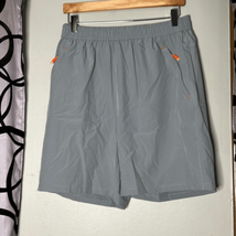 Haimont men’s gray and orange light weight athletic shorts - £11.56 GBP