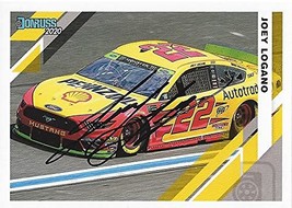 Autographed Joey Logano 2020 Panini Donruss Racing Playoffs Car (#22 Shell Pennz - £26.85 GBP