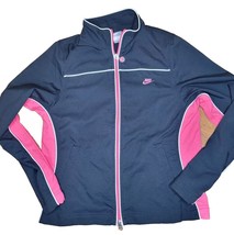 Women&#39;s Nike zip front jacket, black pink small. - £11.05 GBP