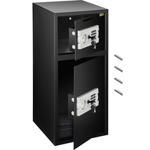 VEVOR Large Double Door Security Safe Box 2.6 Cubic Feet Steel Safe Box,... - $140.99