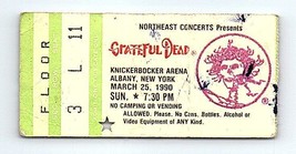 Grateful Dead Mail Ordre Concert Ticket Stub March 25 1990 Albany New York - $49.45