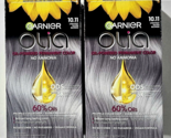 2 Pack Garnier Olia 10.11 Lightest Silver Blonde Permanent Hair Color No... - £23.71 GBP