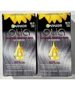 2 Pack Garnier Olia 10.11 Lightest Silver Blonde Permanent Hair Color No... - $41.24 CAD