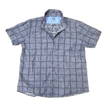 Izod Saltwater Relaxed Classics XXL Mens Plaid Short-Sleeve Button-Up Sh... - $14.99