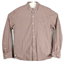 J Crew Gingham Shirt Mens XL SLIM FIT Check Red &amp; Green - $15.52