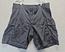 Lands End Black Drawstring Shorts Size 20W (4s5) - £6.12 GBP