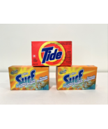3  Vintage Tide &amp; Surf Laundry Detergent Powder Sample Size Unopen Box O... - $39.95