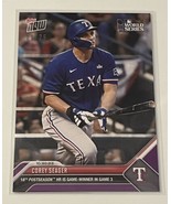 2023 ToppsNOW 9/25 Corey Seager Home Run World Series Game 3 - MLB Range... - £110.32 GBP