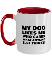 Dog Lover Mugs My Dog Likes Me Red-2T-Mug  - £16.04 GBP