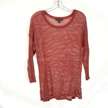 Womens Size Medium Tommy Bahama Open Weave Linen Blend Sweater Top - $24.49