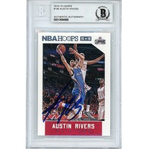 Austin Rivers Los Angeles Clippers Auto 2015-16 Hoops Signed On-Card Beckett BAS - £70.32 GBP