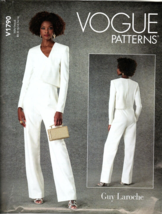 Vogue V1790 Misses Guy Laroche Jumpsuit Size 8 to 16 Uncut Sewing Pattern - $22.07