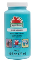 Apple Barrel Acrylic Craft Paint, Matte Finish, Caribbean Blue, 16 Fl. Oz. - £7.69 GBP