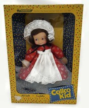 Horsman Calico Kid Doll 1975 w/ Box, Blue Eyes, Brown Hair, Red &amp; White ... - $96.06