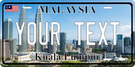 Malaysia Kuala Lumpur City License Plate Personalized Auto Bike Motorcyc... - $10.59+