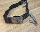 Vintage Knights Templar Masonic Belt &amp; York PA 21 Commandery Buckle KG JD - £59.21 GBP