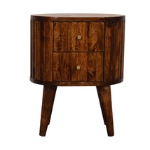 Artisan Furniture Stripe Chestnut Bedside - £144.26 GBP