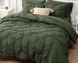 King Size Comforter Set - Bedding Set King 7 Pieces, Pintuck Bed In A Ba... - £113.94 GBP