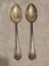 2 Vintage WM Rogers &amp; Sons Table/Soup Spoons 7&quot; Pat. Dec 28 1915 - £15.30 GBP