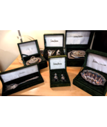 Vintage 7 pc Neiman Marcus Silver-Plated Serving Set in Green Velvet Box - €342,03 EUR