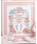 Cross Stitch Baby Birth Announcement 1st Haircut Hands Feet Photo Frame ... - $20.56 CAD