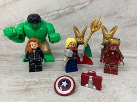 LEGO Marvel Super Heroes Minifigures LOT Avengers Thor Iron Man Hulk Loki - £74.14 GBP