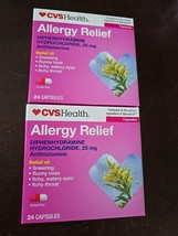 2 Boxes CVS Health Allergy Relief 24 Capsules (BN13) - $14.90