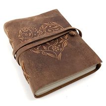 Leather Journal for Women, Handmade Vintage Journal Leather Sketchbook f... - $24.70
