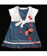 NWT Denim Ladybug Flower Shrug Summer  Dress 6 - £7.83 GBP