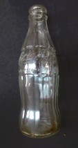 Coca-Cola embossed Clear Glass No Deposit No Return 7 Oz Bottle  Empty screw top - £3.87 GBP