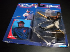 Starting LineUp 1998 Edition Barry Bonds Baseball Sealed on Card Kenner MLB - £9.56 GBP