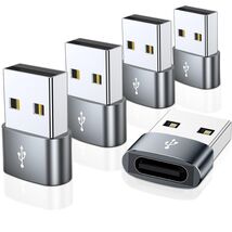Adaptador USB C Hembra a USB A Macho Paquete de 5 Tipo C a Cable Cargado... - $141.70 MXN