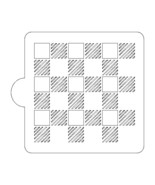 Buffalo Plaid Pattern Stencil for Cookies or Cakes USA Made LS9006 - $93.54 MXN